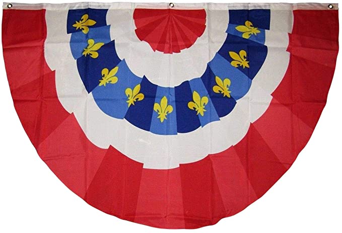 Fleur De Lis (Bunting) 3'X5' Flag ROUGH TEX® 100D