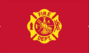 Fire Department 3'X5' Flag Rough Tex ® 68D Nylon