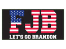 Assortment 100 FJB Let's Go Brandon Black USA Official Bumper Stickers Wholesale Pack of 100 (3.75"x7.5") TRUMP