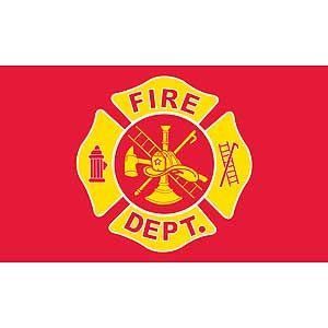 FIRE DEPARTMENT STATION FLAG 3X5 75D