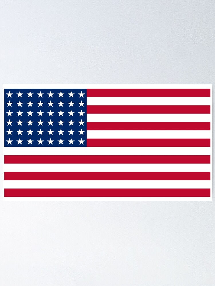 48 Stars USA Embroidered 3'X5' Flag Rough Tex® 150D American