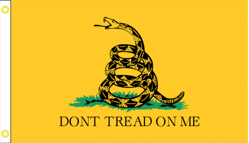 Gadsden Double Sided 6'X10' Flag Rough Tex® 68D Nylon 6x10 Feet Don't Tread on Me