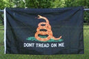 Gadsden Don't Tread On Me Black  4'X6' Flag Rough Tex® 100D 4x6 Feet
