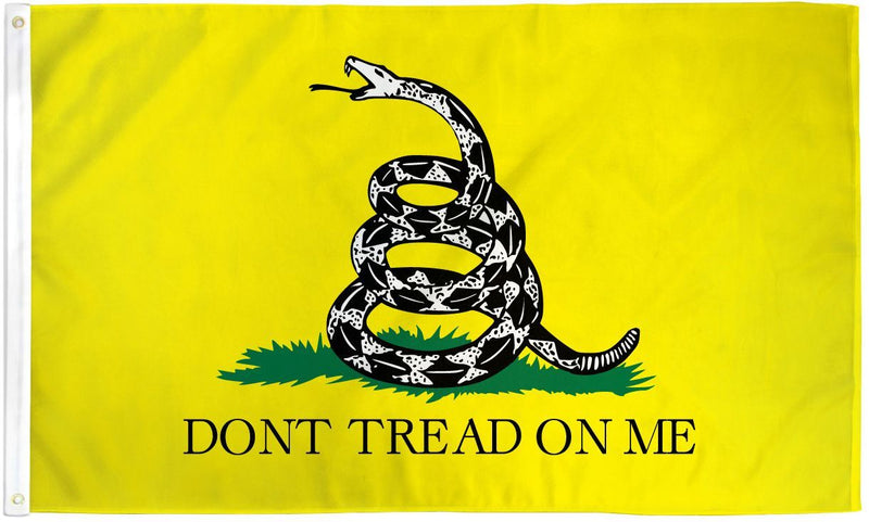 96 Gadsden Flags 3x5ft Economy Polyester