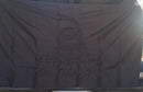 Blackout Gadsden Flag 3x5ft 600D 2ply embroidered Don't Tread on Me