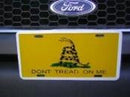 Gadsden Auto Tag Yellow license plate Don't Tread on Me Aluminum Embossed Auto Tags