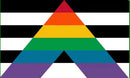 Gay Straight Alliance 3'x5' Flag ROUGH TEX® 68D Nylon