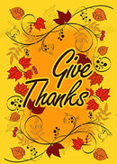 Give Thanks Printed Garden Flag Rough Tex ® Brand