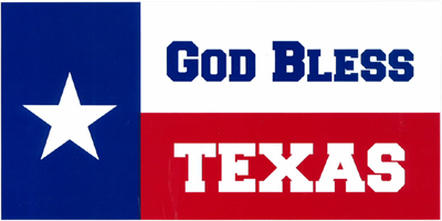 God Bless Texas 3x5ft Nylon 150D Flag