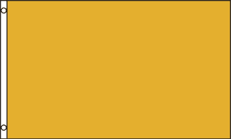 Gold Flag Solid Color 3x5ft 210D Nylon