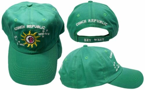 Conch Republic Key West Green Cap 12 Pack