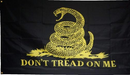 GADSDEN GOLD BLACK STRIKE TACTICAL DON'T TREAD ON ME ROUGH TEX ® 3X5 FEET FLAG