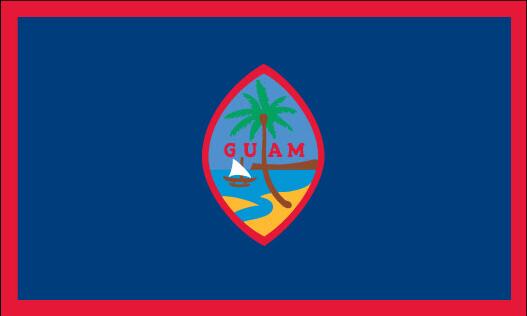 Guam Flag Deluxe Polar Fleece Blanket