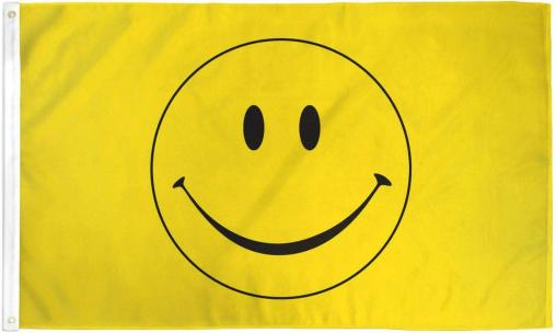 Happy Face 3'x5' Flag ROUGH TEX® 68D Nylon