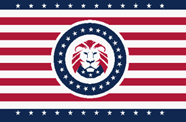 Donald J. Trump Healdry Great American Flag - 12''x18'' Rough Tex ®100D Stick Flag