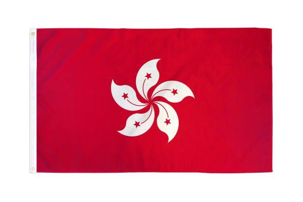 Hong Kong China Flag 3x5ft Poly