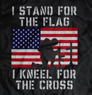 STAND FOR THE FLAG KNEEL FOR THE CROSS 3x5 Rough Tex flag