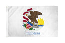 Illinois 12"x18" State Flag (With Grommets) ROUGH TEX® 68D Nylon