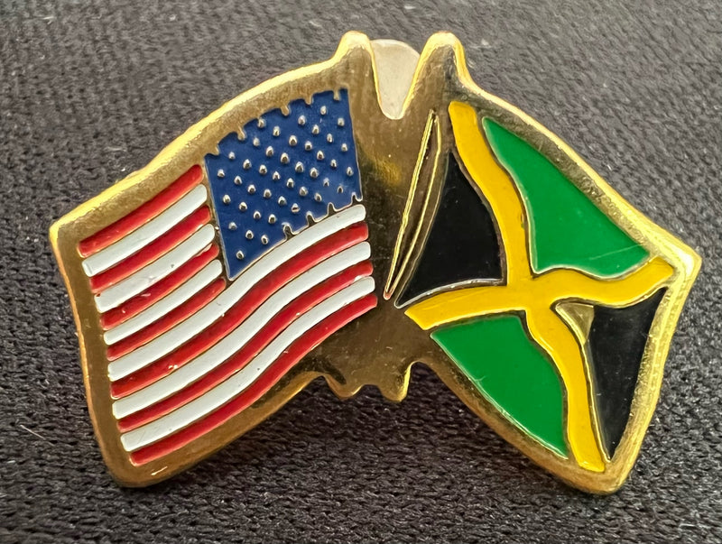 USA Jamaica Lapel Pin Jamaican American
