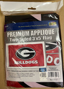 University of Georgia Bulldogs 3'x5' Flag Nylon Double Sided Flag Brass Grommets UGA
