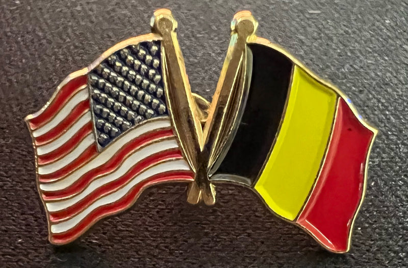 USA Belgium Lapel Pin