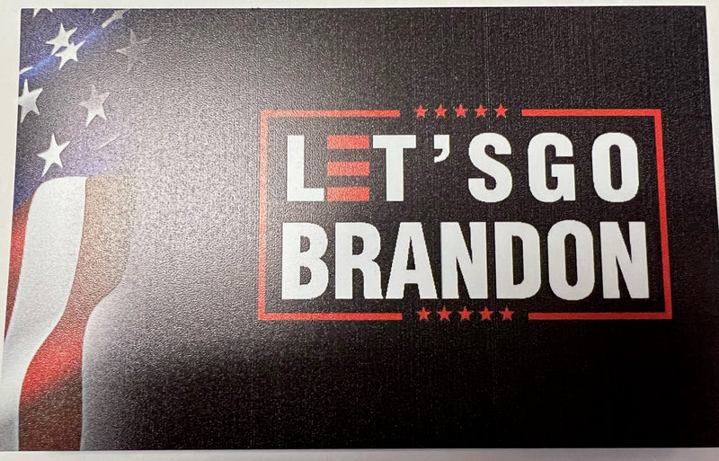USA Let's Go Brandon Black Official FJB Magnets Wholesale Pack of 12 (4"x6") TRUMP Dozen Car Magnets