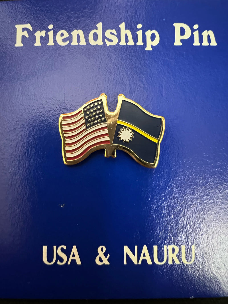 USA Nauru Lapel Pin