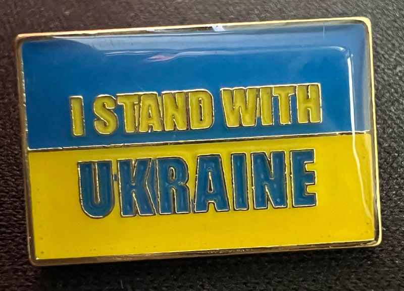 I Stand With Ukraine Lapel Pin