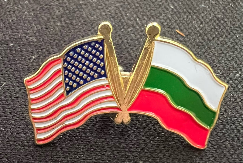 USA Bulgaria Lapel Pin American Bulgarian