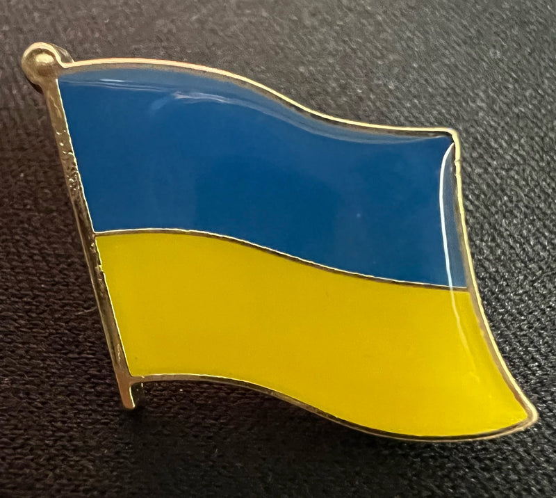 Ukraine Wavy Lapel Pin