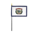 12 West Virginia 12''X18'' Stick Flags - Rough Tex ®100D