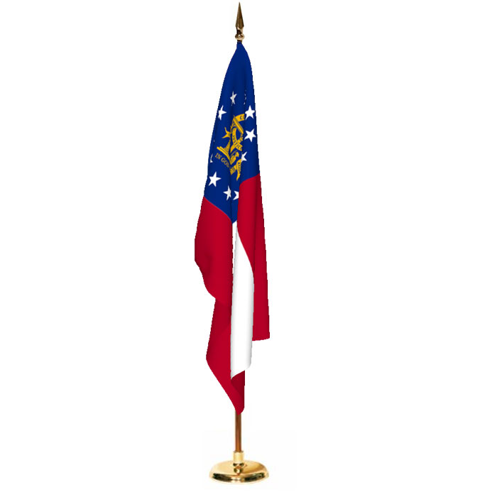 Georgia 3x5ft Indoor Flag Set