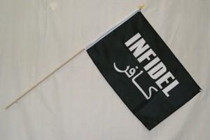 Infidel 12" x 18" Polyester Stick Flag