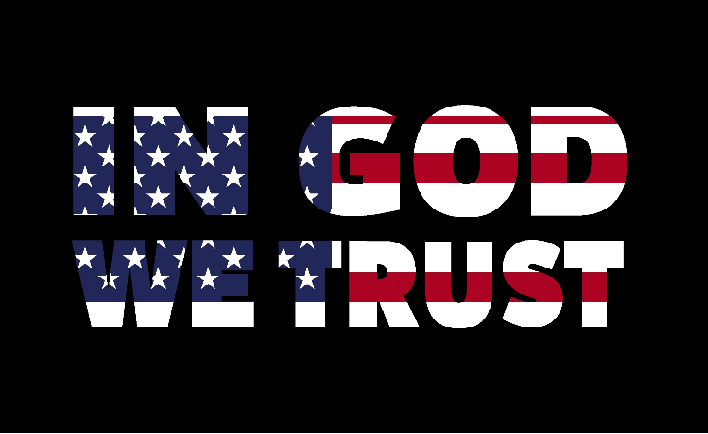 In God We Trust USA 3'X5' Double Sided Flag ROUGH TEX® 68D