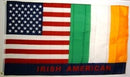 Irish American 3x5ft Nylon 150D Flag