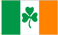 Ireland Shamrock 12"x18" Stick Flag ROUGH TEX® 68D