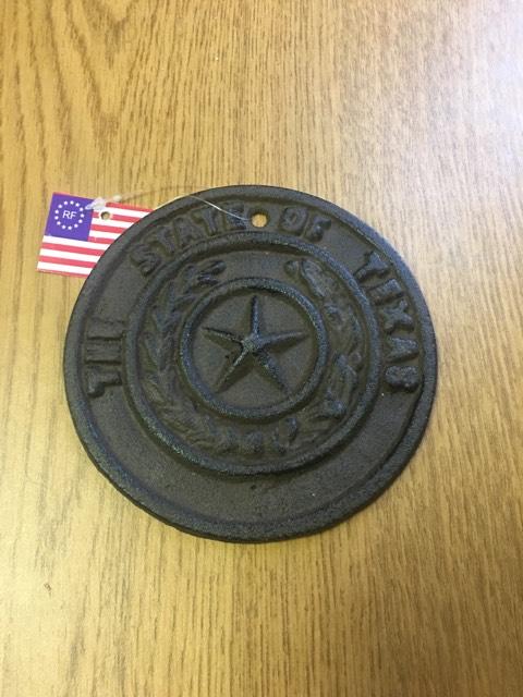 Cast Iron Texas Seal Round