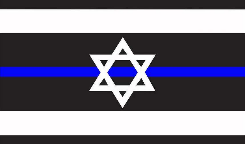 Israeli Police Israel Flag Blue Lives Matter 100D 3x5 Feet