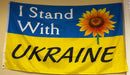 I Stand With Ukraine Sunflower 3'X5' Flag Rough Tex® 100D Ukrainian American Supporter Flags USA