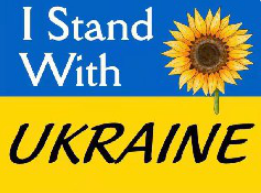I Stand With Ukraine Sunflower 12"x18" Double Sided Garden Flag Rough Tex®100D