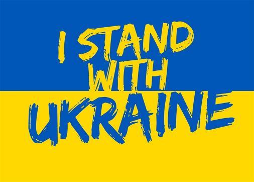 I Stand With Ukraine Official Garden Flags 12"x18" double sided knit nylon