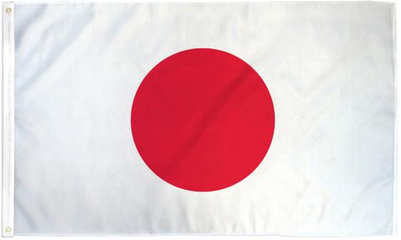 Japan 3'x5' Flag ROUGH TEX® 68D Nylon