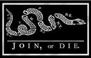 Join Or Die  - 12''x18'' Rough Tex ®100D Stick Flag