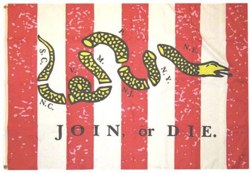 Join Or Die 3'x5' Flag ROUGH TEX® 68D Nylon