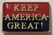 KEEP AMERICA GREAT! Red and Blue- Cloisonne Hat & Lapel Pin