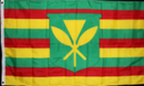 Kanaka Maoli 3'X5' Embroidered Flag ROUGH TEX® 300D Nylon