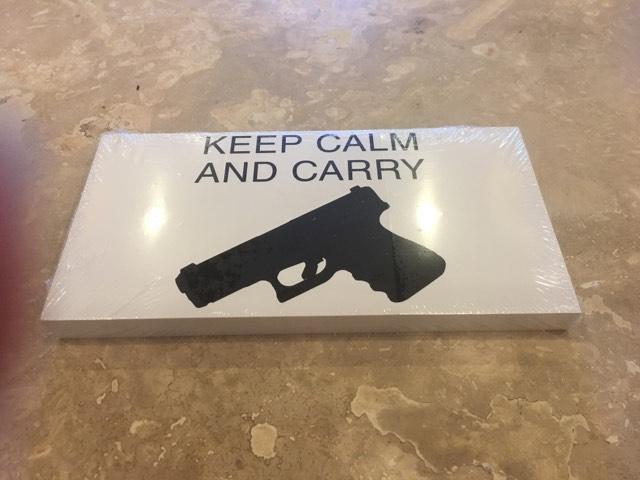 KEEP CALM AND CARRY 2ND AMENDMENT BUMPER STICKER PACK OF 50 BUMPER STICKERS MADE IN USA WHOLESALE BY THE PACK OF 50!