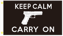 Keep Calm Carry On 3'x5' Flag 100D
