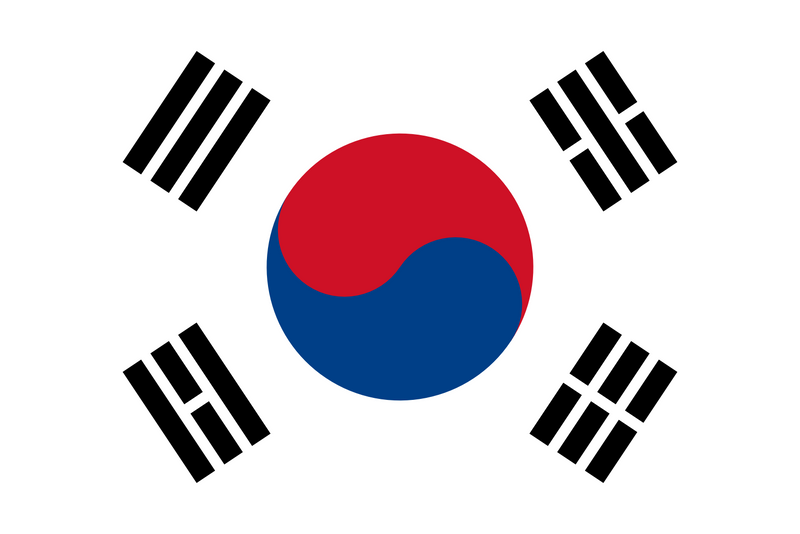 South Korea Flag 3x5ft Poly