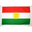 Kurdistan 3'X5' Flag ROUGH TEX® 100D